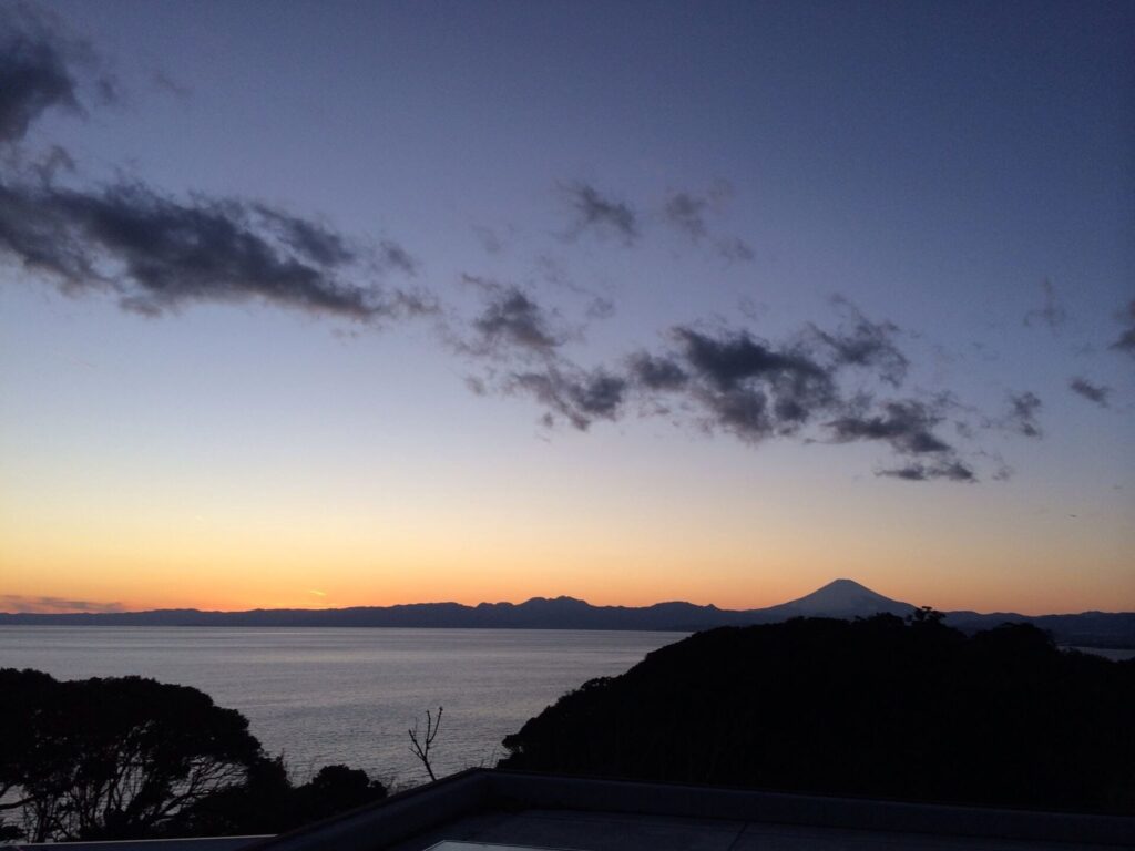 Fujisan in the sunset