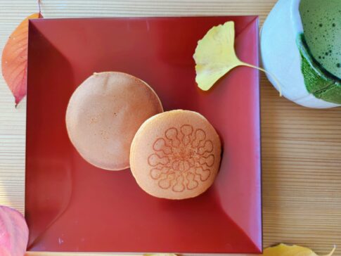 Dorayaki, Japanese pancake filled with sweet red bean paste